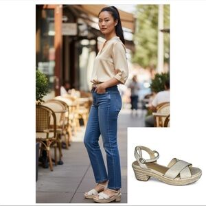 J. Crew Women's Beige Espadrille Sandals Size 9